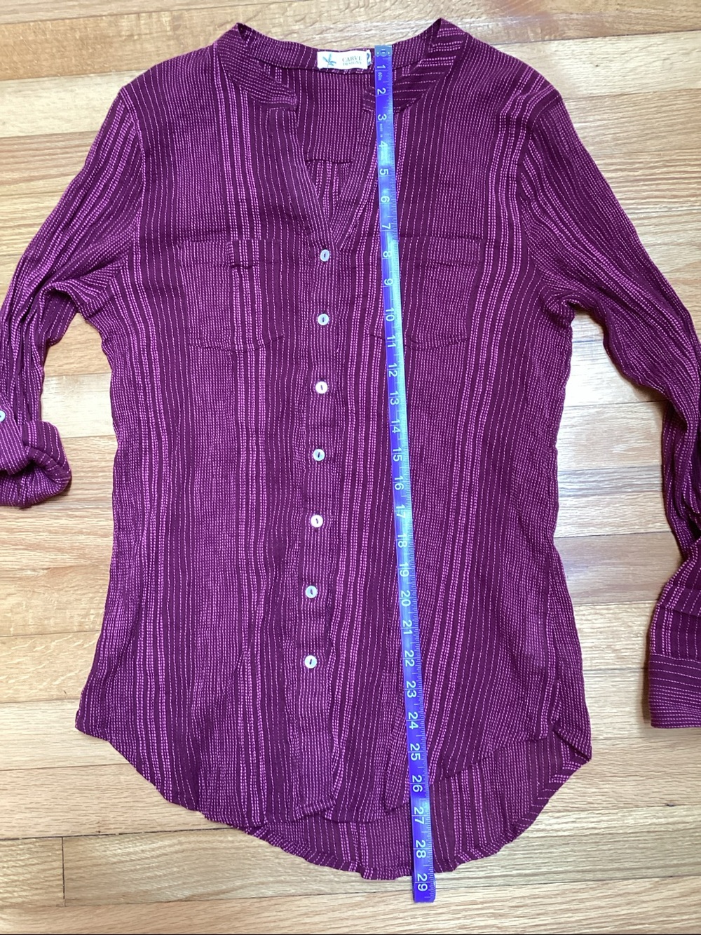 Carve Designs Dylan Organic Cotton Gauze Shirt size medium - Picture 10 of 10